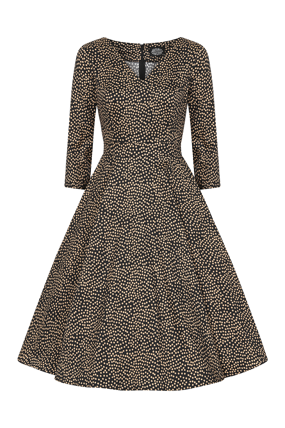 Aubrey Polka Dot Swing Dress